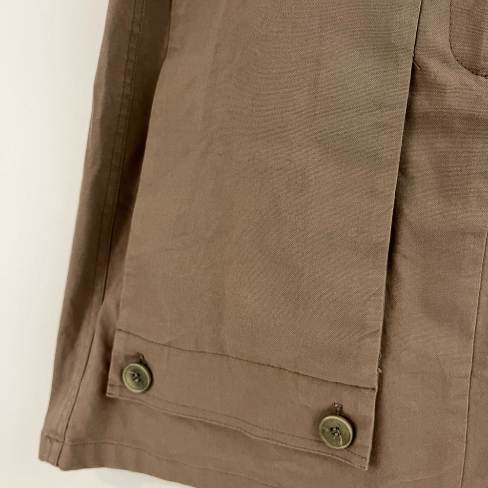 Theory Brown Khaki Skirt with Leather Belt Size 6 - Picture 4 of 8